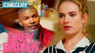 Eating At The Diner | Baby Driver | CineClips