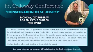 Fr. Calloway Conference "Consecration to St. Joseph"