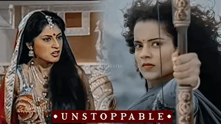 VM on unstoppable|Rani Lakshmibai|Draupadi|Kangana Ranaut|Roopa Ganguly|Manikarnika