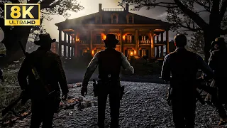 RDR2: 'Attack on Braithwaite Manor' Mission in 8K! - Maximum Settings Gameplay on RTX™ 4090