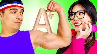 MY CRUSH IS IN LOVE WITH A NERD GIRL | POPULAR VS NERD IN SCHOOL BY CRAFTY HACKS PLUS