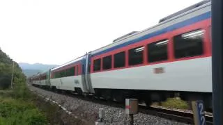 KORAIL #1608 passenger train passing