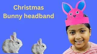 How to Make christmas Bunny Headband | DIY Bunny paper crown | Easter crown for kids | Easter craft