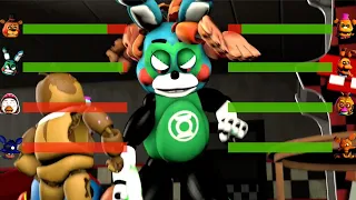 [SFM FNaF] Super Heroes vs Easter WITH Healthbars