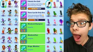 Tour of All my Characters, Outfits, Boards, Awards & Upgrades! October 2023 - Subway Surfers