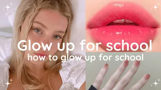 EXTREME glowup before school 🫧🪞🌸 🌷🎀 | easy tips