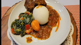 How To Cook ~ Best African Food Cuisine Recipe | Beef Stew, Rice Fufu, Delicious Sautéed Spinach