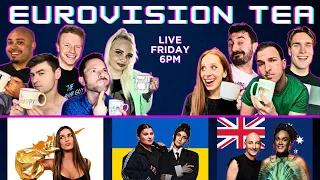 WILL THEY QUALIFY? EUROVISION TEA | Ukraine 🇺🇦 Cyprus 🇨🇾 Australia 🇦🇺