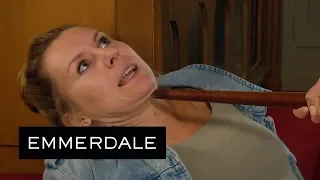 Emmerdale - Tracy Loses Control and Threatens Dawn into Confessing She Killed Frank