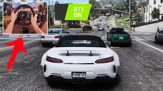 Mercedes-Benz AMG GT/R/C Roadster - GTA V | Logitech G29 🔥 BEST GRAPHIC MOD / RTX