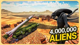 4 MILLION AILENS vs Missile system on the Gorge - Ultimate Epic Battle Simulator 2 UEBS 2 (4K)