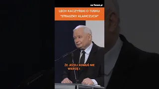 LECH KACZYŃSKI O TUSKU: "STRASZNY KŁAMCZUCH" #polityka #shorts