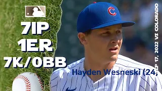 Hayden Wesneski (24) | Sep 17, 2022 | MLB highlights