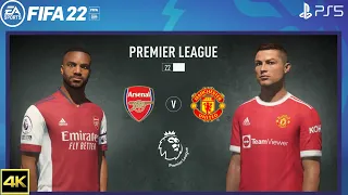 FIFA 22 PS5 | Arsenal Vs Manchester United  | Premier League 2021/22 | 4K Gameplay