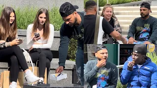 Sitting next to people girlfriends | eating next to stranger face | joker pranks latest 2023