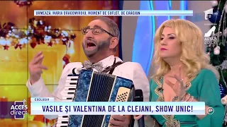 Vasile Muraru şi Valentina Fătu de la Clejani, show unic! Moment umoristic