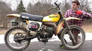 Rare 1977 Dirt Bike Found Sitting In Barn For 20+ Years (AMAZING FIND)