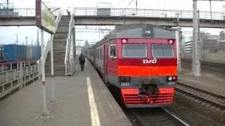 Электропоезд ЭД2Т-0029 станция Москва-Товарная