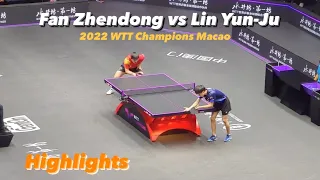 Fan Zhendong 樊振东 vs Lin Yun-Ju 林昀儒 | 2022 WTT Champions Macao (SF) HD Highlights