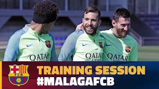 Recovery session with Malaga on horizon
