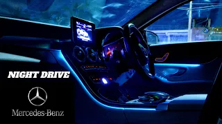 Mercedes Benz C Class Night Drive