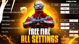 Control Setting Free Fire | Pro Player Setting Free Fire After OB44 | Free Fire Setting | Free Fire