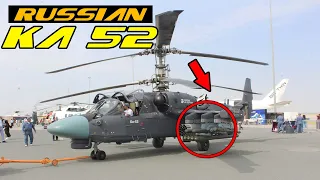 The KA-52 helicopter from Russia made an appearance at the Dubai Airshow 2023.