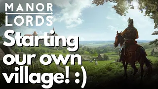 Manor Lords: first impressions and starting our own village! Early Access gameplay