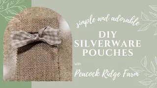 How to Make DIY Silverware Pouches-Perfect for any Table Decor
