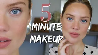 5 Minute Makeup with 5 Products | Quick Mom Makeup | Elanna Pecherle