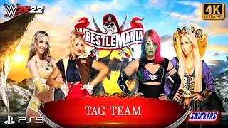 FULL MATCH - Peyton Royce and Lacey Evans vs. Asuka and Charlotte Flair - Tag Team: WrestleMania