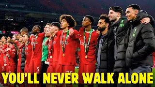 Liverpool Players Singing You’ll Never Walk Alone After Carabao Cup Win