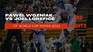 Pawel Wozniak (blue) vs Joel Lorefice (red) -69 kg | ITF World Cup 2022