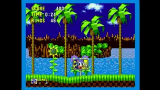 Sonic The Hedgehog - Green Hill Zone 1 in 0:24 (Speedrun)