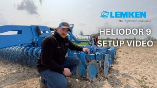 How to Setup a Lemken Heliodor 9 Disc