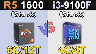 Ryzen 5 1600 Vs. i3-9100F | 1080p and 1440p Gaming Benchmarks