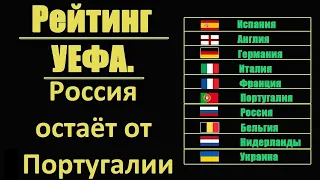 Таблица УЕФА. Россия отстаёт от Португалии!