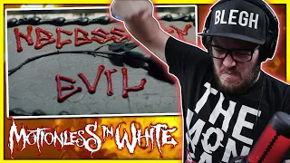 BLEGHDY HELL! | Motionless In White - Necessary Evil | The Monday Bleghs REACTION!