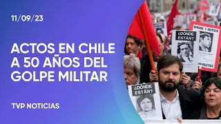 Chile, a 50 años del golpe de Estado, acto en el Palacio de la Moneda