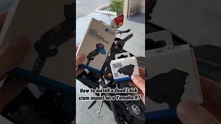 How to install a Quad Lock phone mount on a Yamaha R7