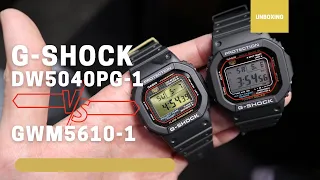 G-Shock 40th Anniversary DW5040PG-1 VS GMW5610-1