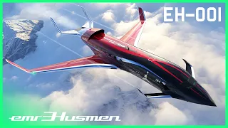 2030 EH-001 #Business #Jet by emrEHusmen® #CONCEPT #DESIGN #FUTURE 4K HD