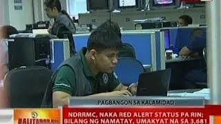 BT: NDRRMC, naka red alert status pa rin