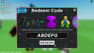 7  NEW CODE SFOR FREE ITEMS