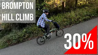 Brompton Folding Bike vs Seattle's STEEPEST Hill - Crazy Climbing Challenge!