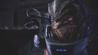 Mass Effect Legendary Edition - Shepard Shoots Grunt