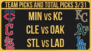 MLB Picks & Predictions Today 3/31/24 | MLB Picks Today 3/31/2024