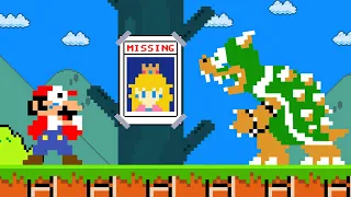 Mario but Princess Peach Is MISSING in Super Mario Bros.!