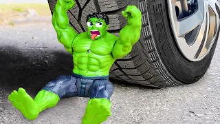 Fun Experiment Car vs Hulk, Water Balloons, Watermelon | Crunchy & Soft Things vs Car | Woa Doodland