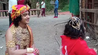 🌹see krishna( sumedh) n kid krishna(hezal) ke masti with his toly#starbharat #jaikanhaiyalalki